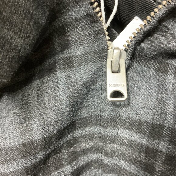 Hope Stockholm Gray & BlackTartan Plaid Fifty Five Jacket NWT Man 46 Woman 38 - Picture 7 of 8